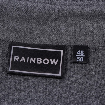 Pánské polo Rainbow odstín šedé a stříbrné