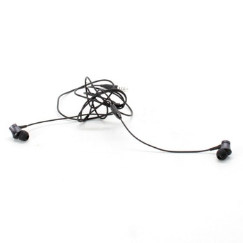 Sluchátka do uší černá, kabel 130 cm