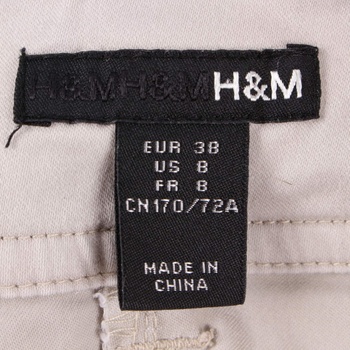 Dámské kalhoty H&M odstín béžové