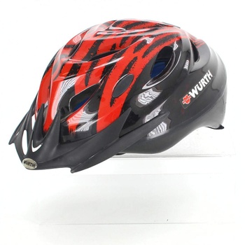 Cyklistická helma Würth 393 černočervená