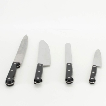 Sada kuchyňských nožů s černou rukojetí
