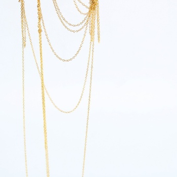 Řetízkový náhrdelník zlaté barvy