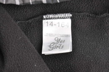 Dětská bunda černo-šedá Yes for Girls