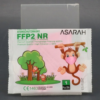 Respirátory ASARAH FFP2 NR růžové vel.S