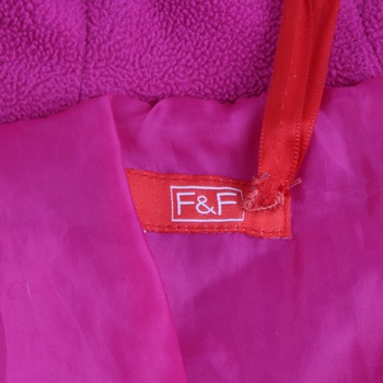 Dívčí bunda F&F odstín růžové