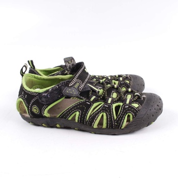 Dětské sandále Loap černo-zelené barvy