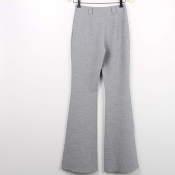 Dámské kalhoty BB odstín šedé s bočním zipem