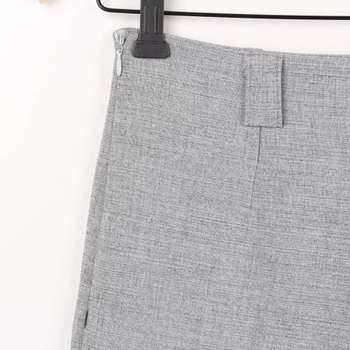 Dámské kalhoty BB odstín šedé s bočním zipem