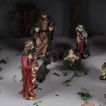 Vánoční dekorace betlém s figurkami