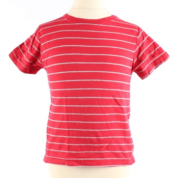 Dětské tričko Rebel červené barvy s proužky