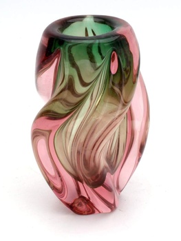 Skleněná váza různobarevná