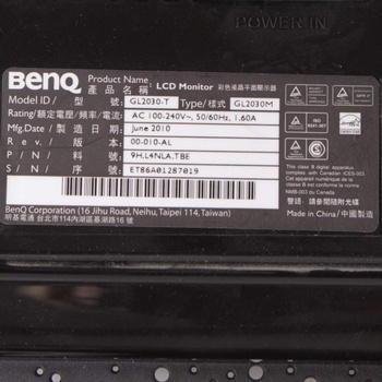 LCD monitor BenQ GL2030M 