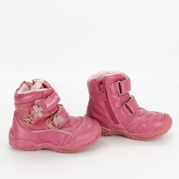 Dětské zimní boty NelliBlu růžové na zip