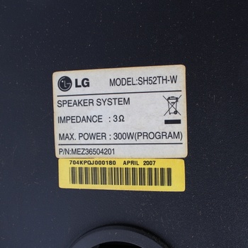 Subwoofer LG SH52TH-W bez satelitů