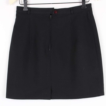 Dámská mini sukně se dvěma zipy černá