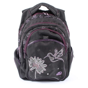 Školní batoh Walker Kolibřík černofialový