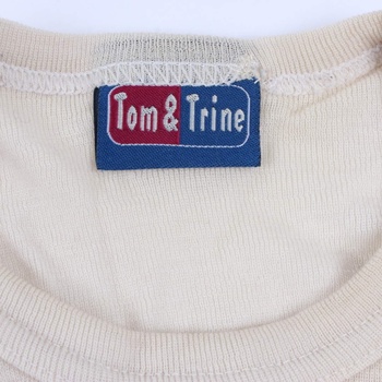 Dětské tričko Tom & Trine béžové