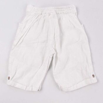 Dětské kalhoty Mini Mode bílé barvy
