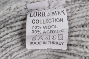 Pánský svetr Lorr & Men šedý s kapucí