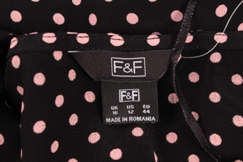 Dámské šaty F&F s růžovými puntíky