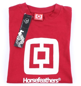 Dětské tričko Horsefeathers červené