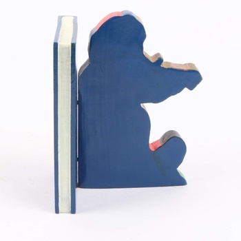 Dřevěná figurka/zarážka na knihy s medvídkem