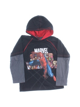 Dětské triko s dlouhým rukávem Marvel kapuce