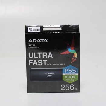 SSD přenosný disk Adata SE760 256 GB černý