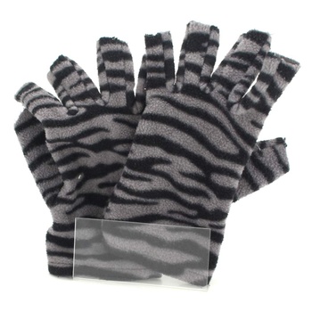 Dětské rukavice černo-šedé barvy