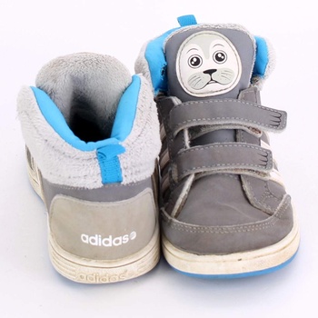 Dětské boty Adidas šedé barvy