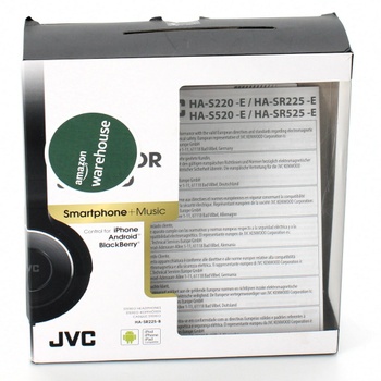 Kabelová sluchátka JVC HA-SR225-B-E