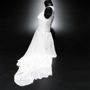 Večerní šaty Dressystar AUP0046 White M