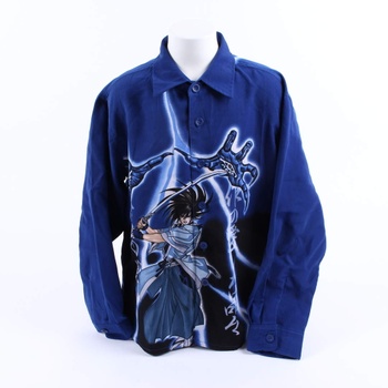 Dětská košile Fei Yang modrá se samurajem
