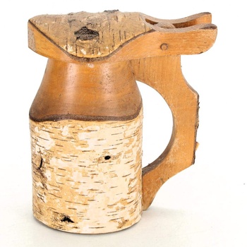 Originální dřevěný džbán s víkem