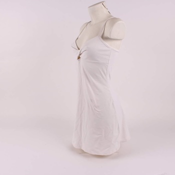 Dámské šaty Ploumis bílé na ramínka