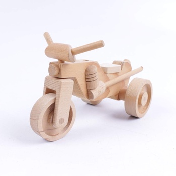 Dřevěná hračka model motorky