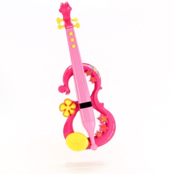 Hračka pro děti housle růžové