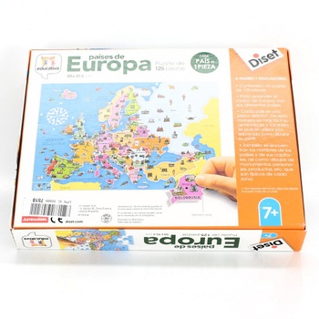 Dětské puzzle mapa Evropy Diset 68947