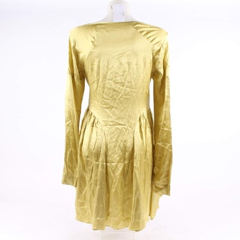 Dámské šaty s dlouhým rukávem Leeda zlaté