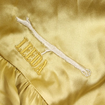 Dámské šaty s dlouhým rukávem Leeda zlaté