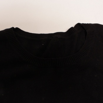 Dámský svetr černý s kulatým výstřihem