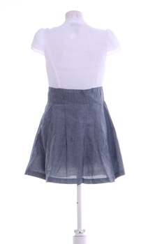 Dámské mini šaty Catwalk bílomodré