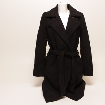 Dámský kabát Only černý s klopovým límcem