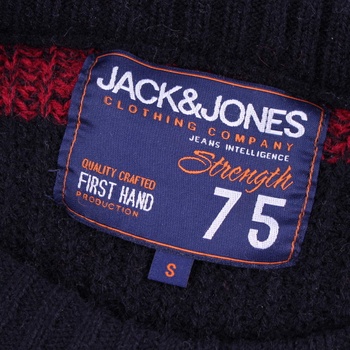 Pánský svetr Jack&Jones černočervený 
