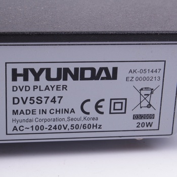DVD přehrávač Hyundai DV-5-S747 černý