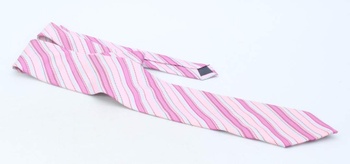 Kravata SHENG KAI růžová, pruhovaná