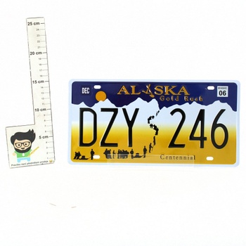 Cedule USA - registrační značka Alaska