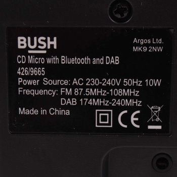 Mikro Hi-Fi systém Bush 426/9665 s DAB