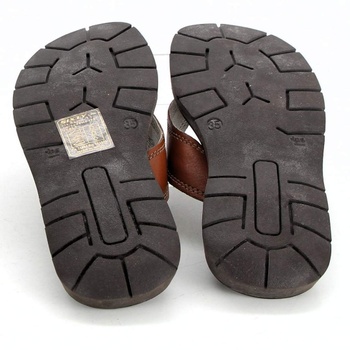 Dětské sandále Enorgie hnědé barvy