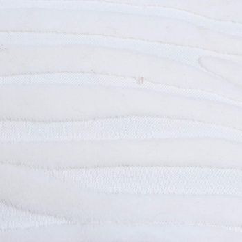 Polštář s povlakem bílý semišový se vzorem